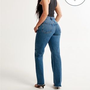 Abercrombie women Curve Love High Rise 90s Relaxed Jean sz 26
